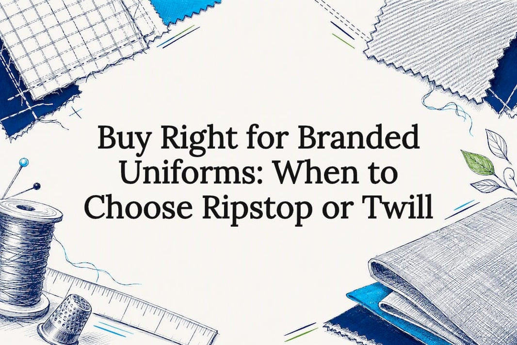 Decorative ripstop and twill title card