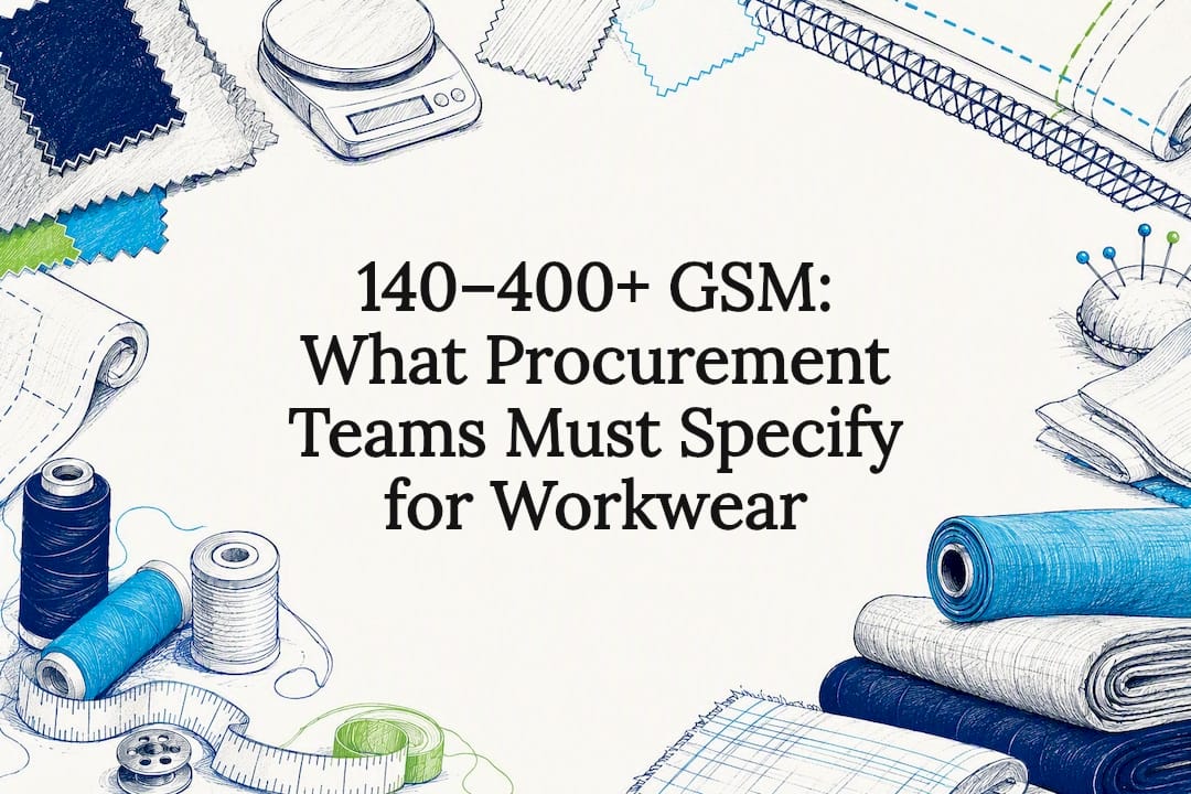 Decorative GSM workwear title card