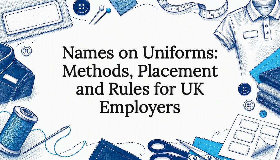Hand-drawn uniform details frame a clear title area