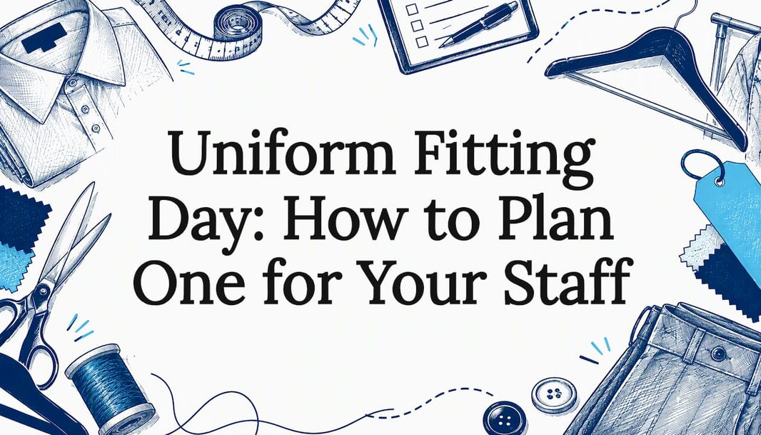 Sketches frame a uniform fitting title