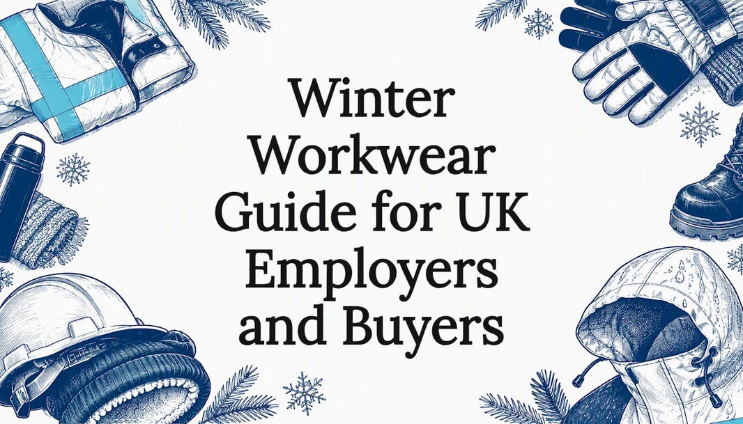 Winter workwear title card with sketched kit