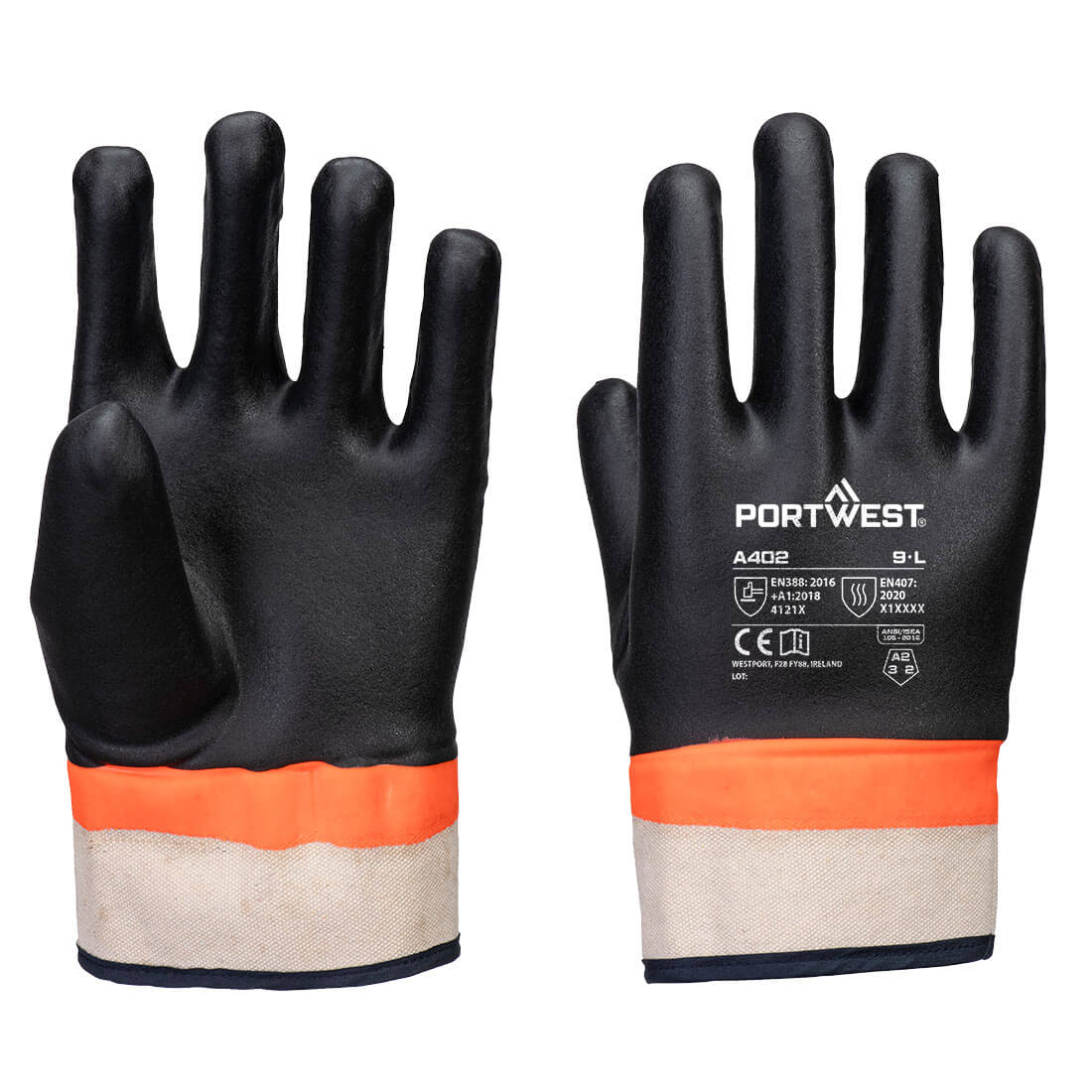 Black/Orange