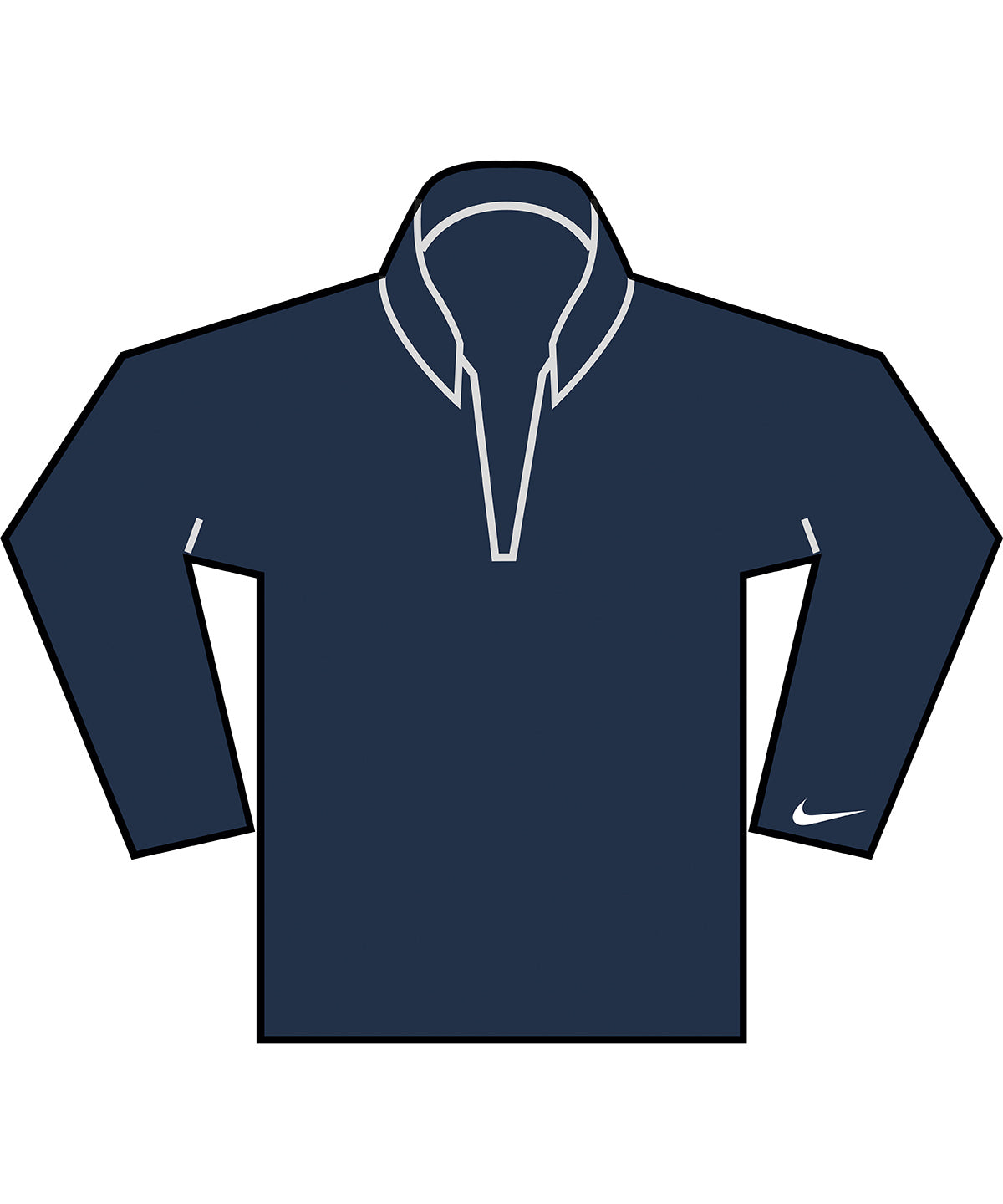 College Navy/White