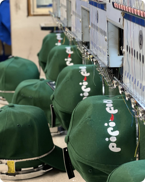 Custom uniforms with business branding embroidery